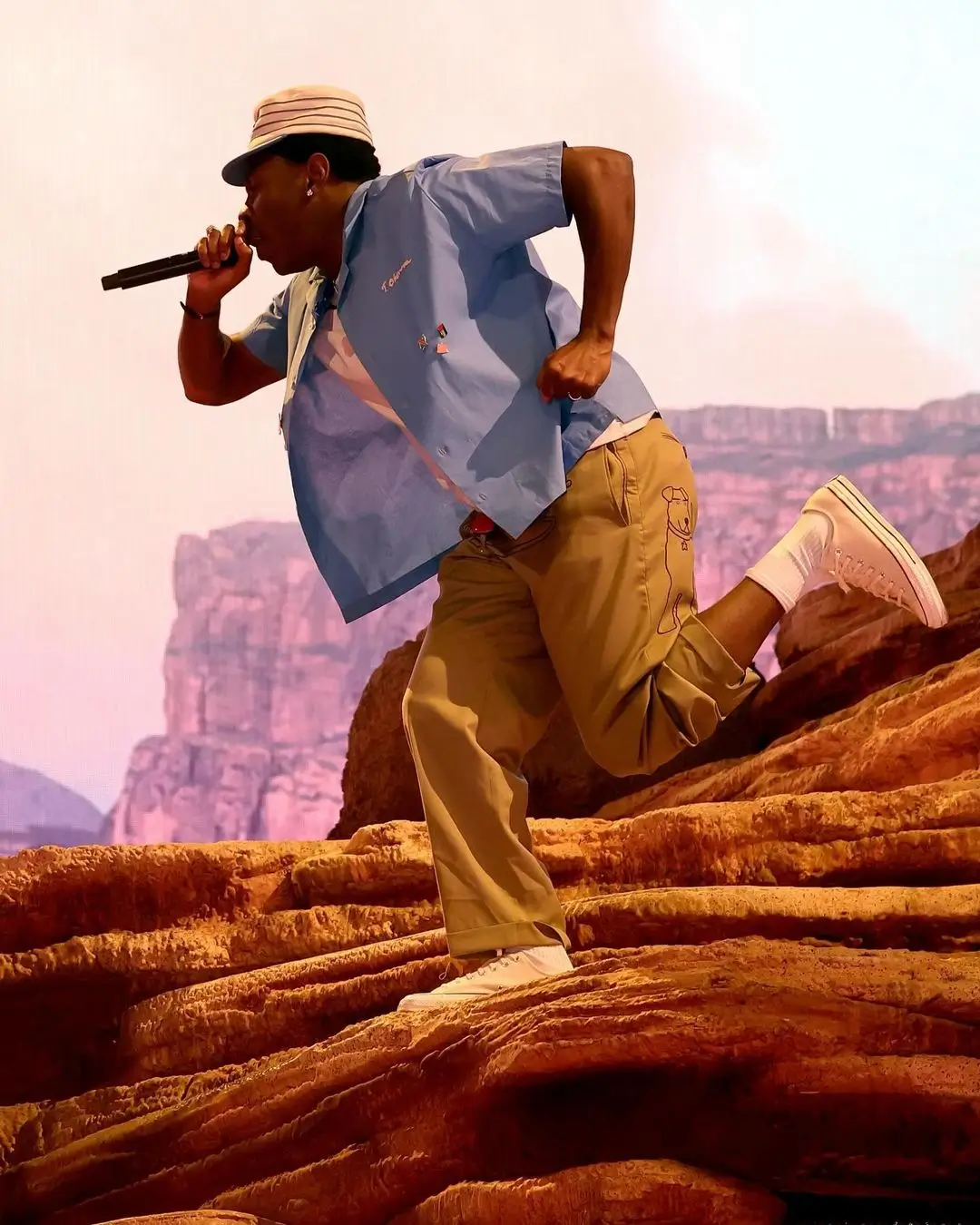Perdana Jadi Headliner  Rapper Nyentrik Tyler  the Creator Guncang Panggung Coachella 2024 