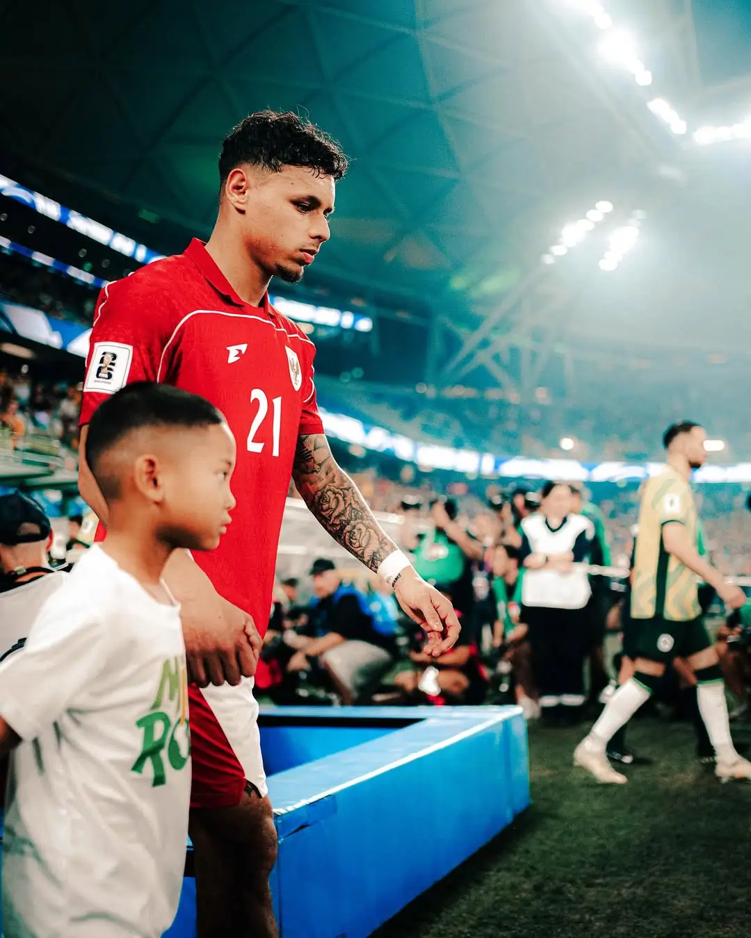 Dean James bermain sebagai starter dan selama 90 menit untuk Timnas Indonesia ketika melawan Australia. (Foto: Dean James)
