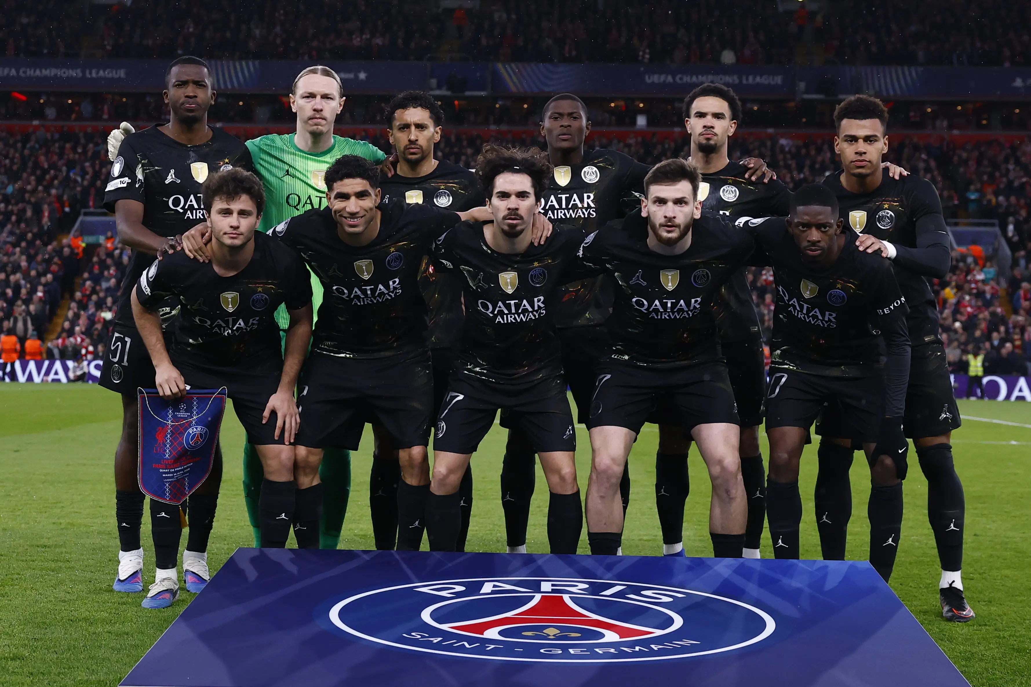 PSG lolos ke babak semifinal Liga Champions. Foto X PSG.