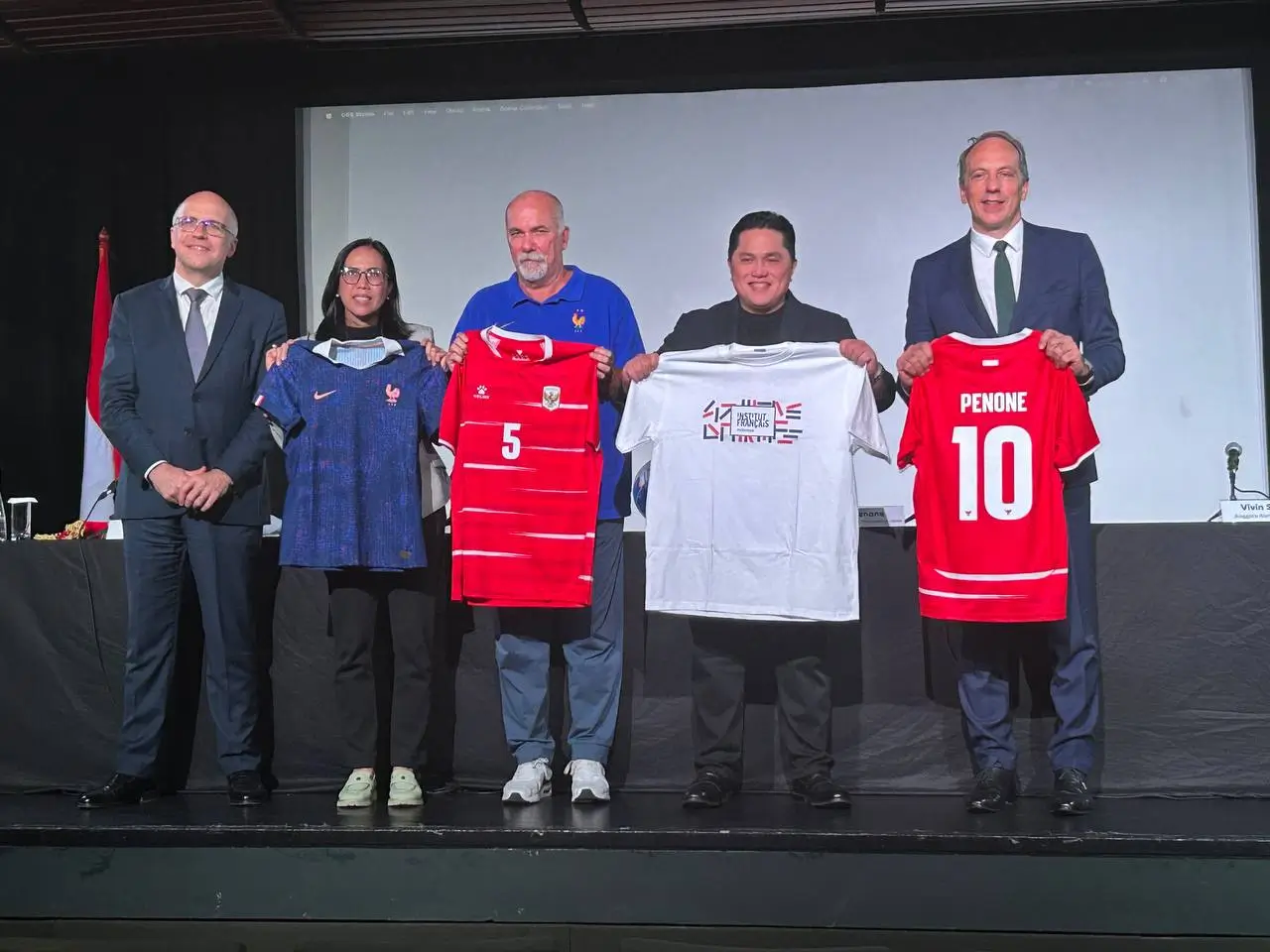 Timnas Indonesa berpeluang bertemu Prancis di laga uji coba setelah kedua federasi sepakat jalin kerja sama. Foto: PSSI