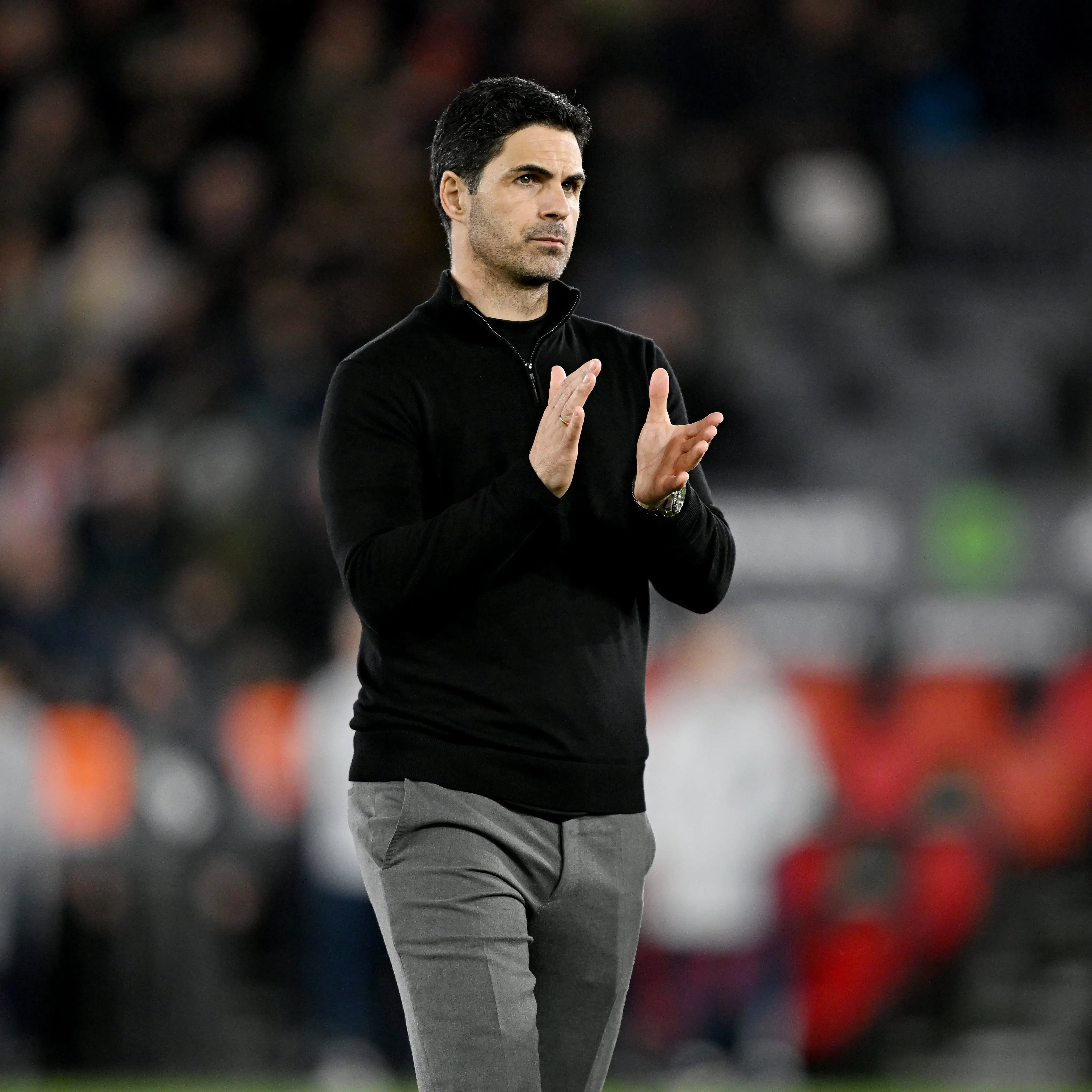 Manajer Arsenal, Mikel Arteta, dalam tekanan. Foto X Arsenal.