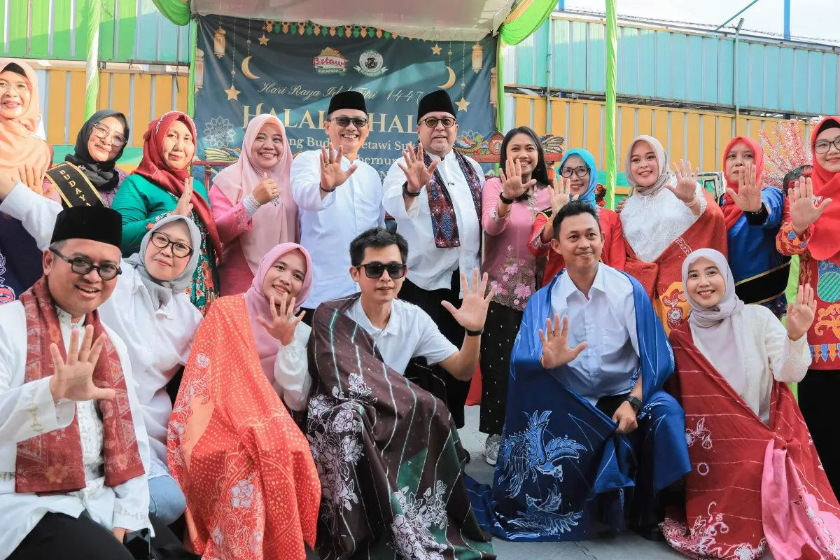 Peluncuran Batik Betawi Sukapura pada di Kampung Budaya Betawi Sukapura, Jalan Tipar Cakung, Kelurahan Sukapura, Cilincing, Jakarta Utara. (Foto: beritajakarta.id)