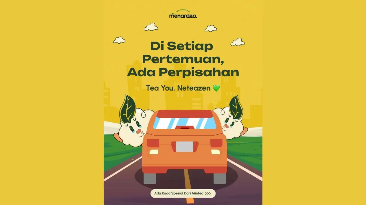 Ucapan perpisahan Menantea (Foto: instagram.com/menantea.toko)