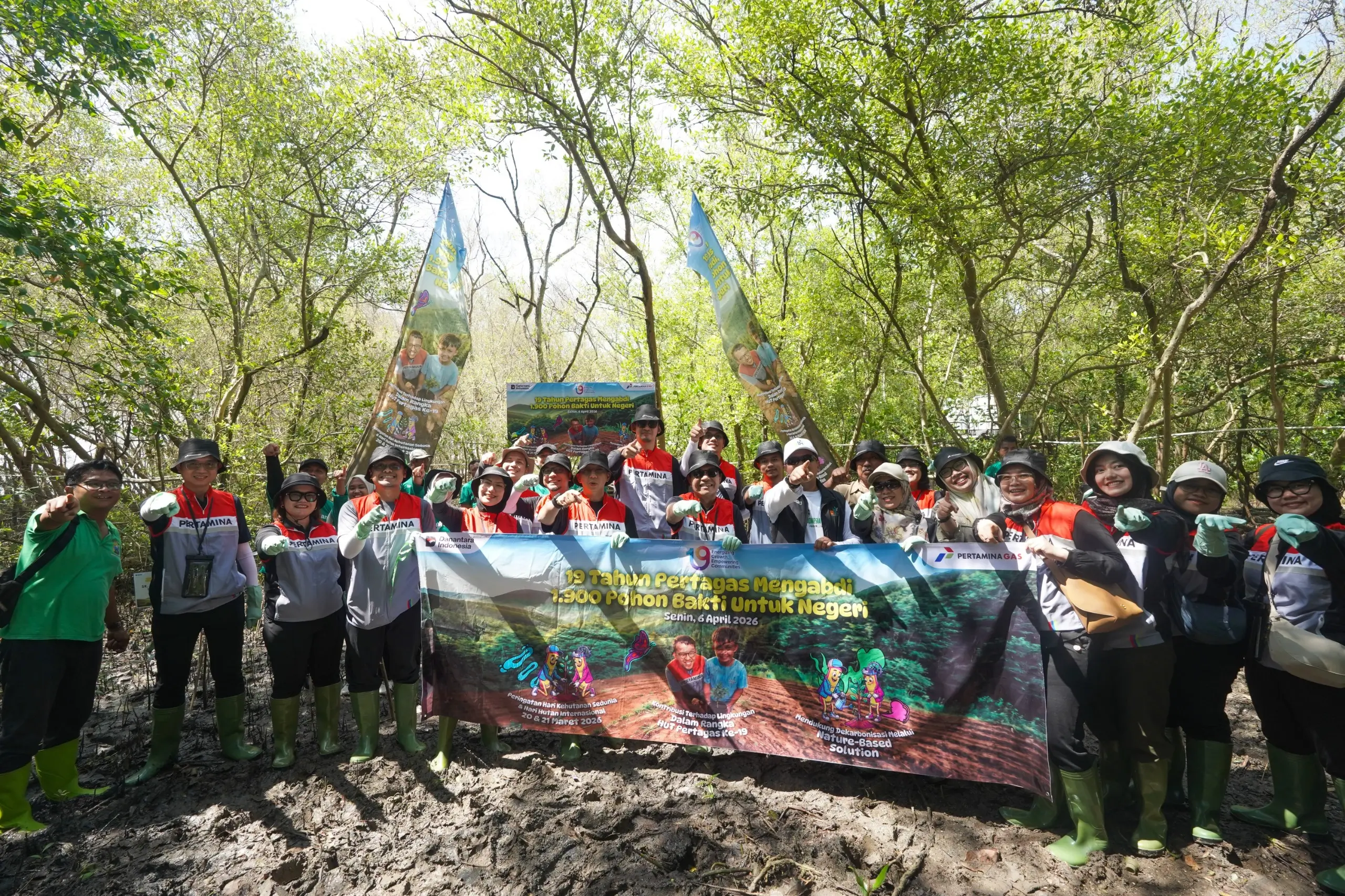 Tanam 4 300 Pohon di Enam Wilayah Pertagas Perkuat Komitmen Lingkungan