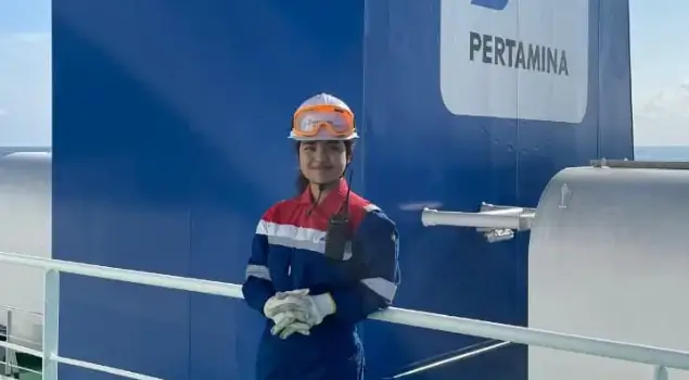 Roro Anka Nurasti, pelaut muda Pertamina yang saat ini bertugas sebagai 3rd Officer. Foto. Dok. PPN
