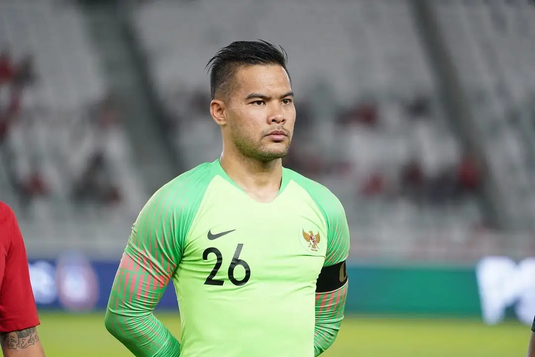 Andritany Ardhiyasa menjadi satu dari lima pemain skuad Garuda untuk menghadapi legenda Liga Champions. Foto Instagram Andritany Ardhiyasa.