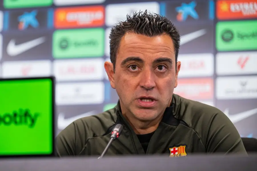 Xavi Hernandez berpamitan dengan skuad FC Barcelona setelah manajemen mendepaknya di akhir musim ini (Foto: FC Barcelona)