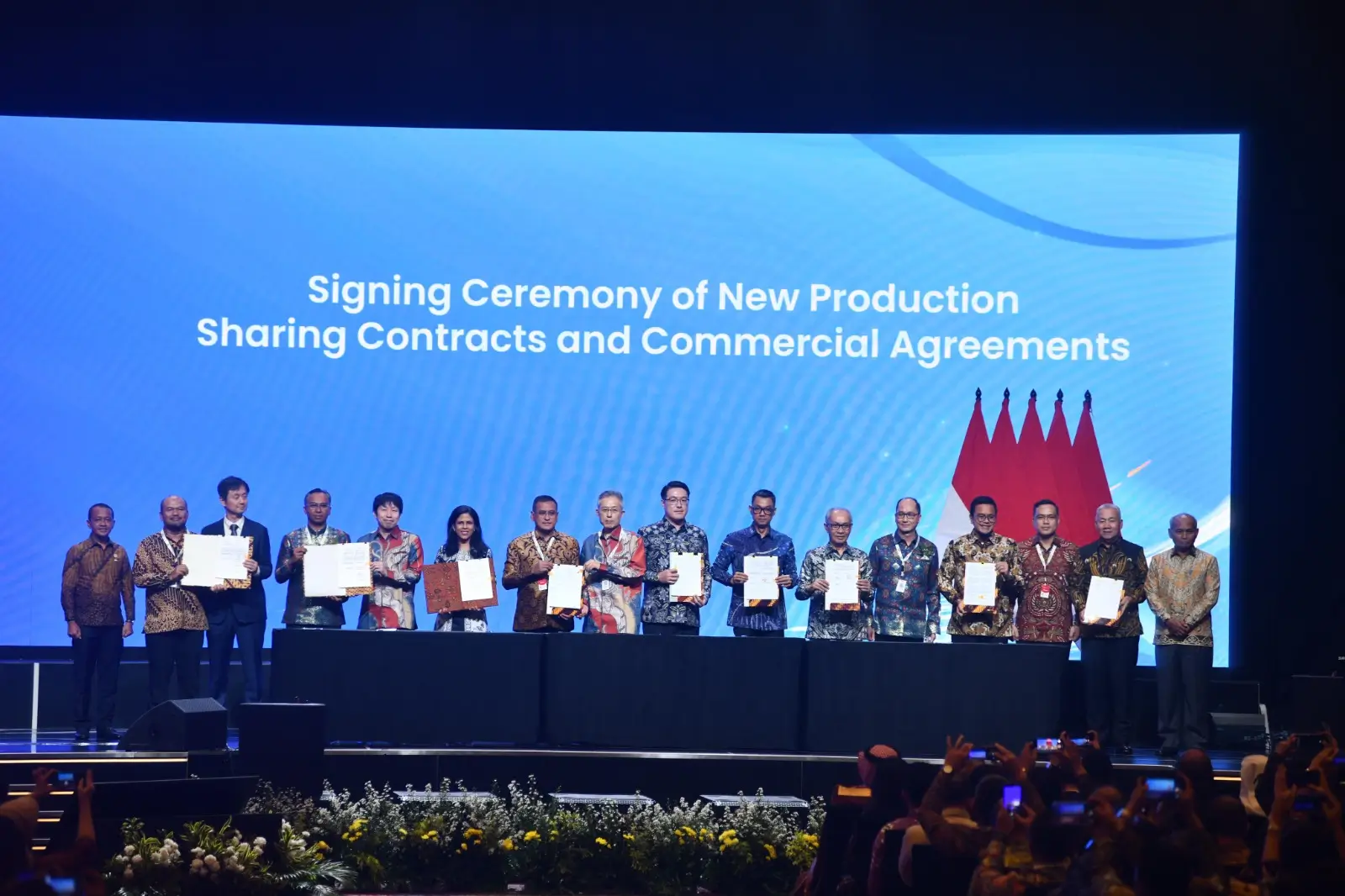 Penandatanganan Domestic Swap Agreement (DSA) pada pembukaan The 49th Indonesian Petroleum Association (IPA) Convex, Rabu, 21 Mei 2025. (Foto: Dok. Pertamina)