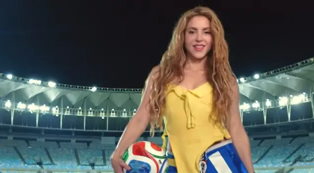 Shakira pernah sukses besar dengan lagu Waka-Waka di Piala Dunia 2010. Foto FIFA.