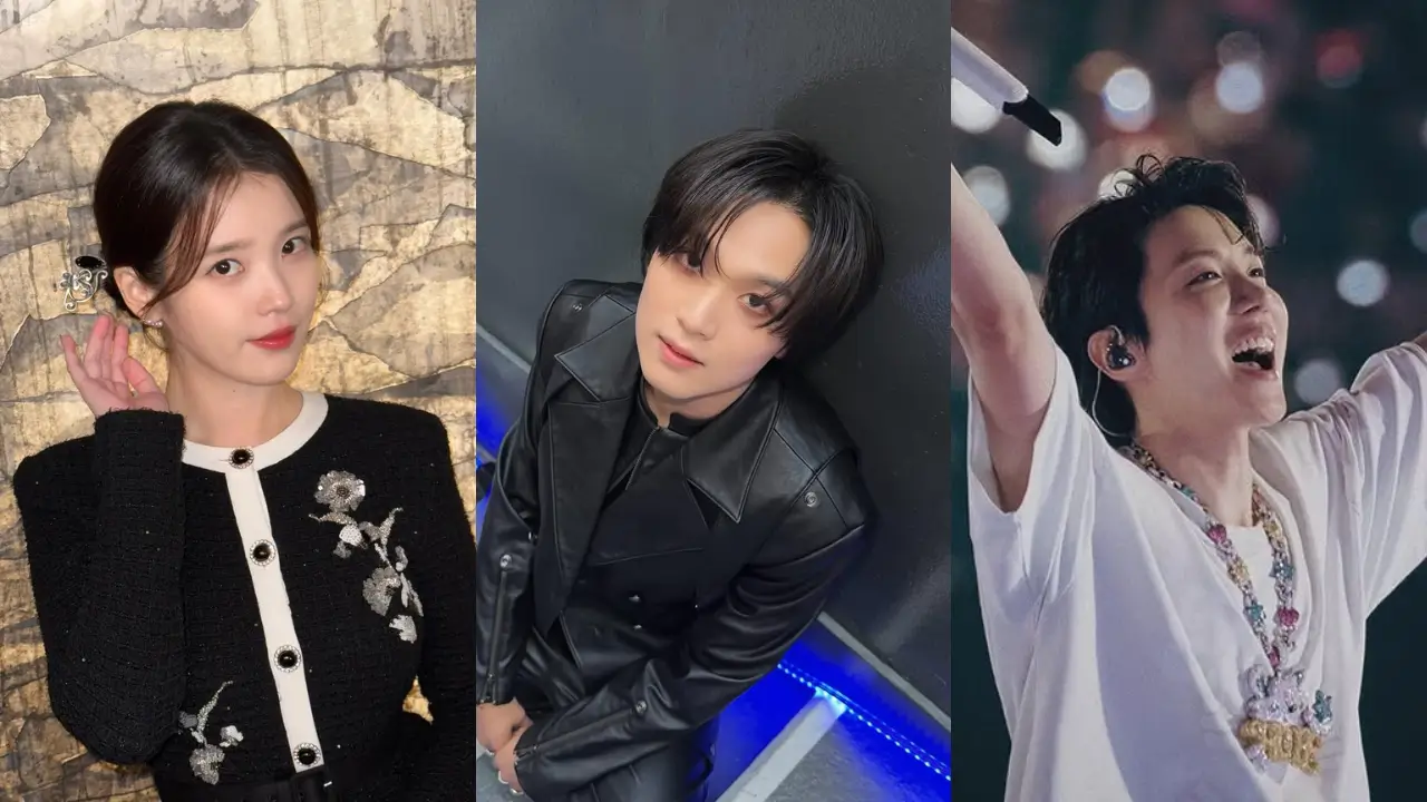 IU, Haechan NCT, dan J-Hope BTS (Foto: instagram.com/dlwlrma, haechanahceah & uarmyhope)