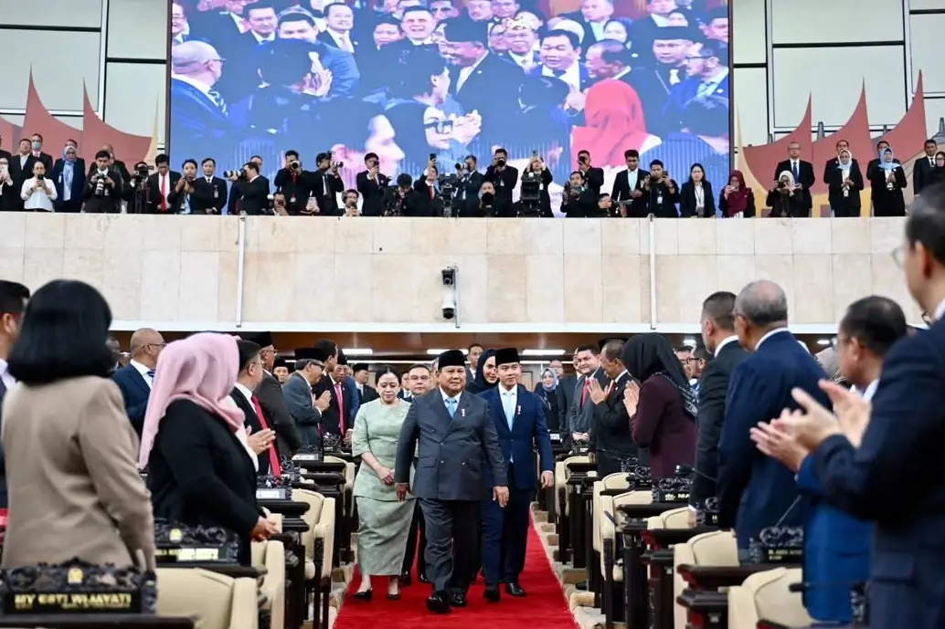 Presiden RI, Prabowo Subianto ketika menghadiri Rapat Paripurna DPR RI di Jakarta, Rabu (20/05/26). (Foto: Instagram/sekretariat.kabinet)