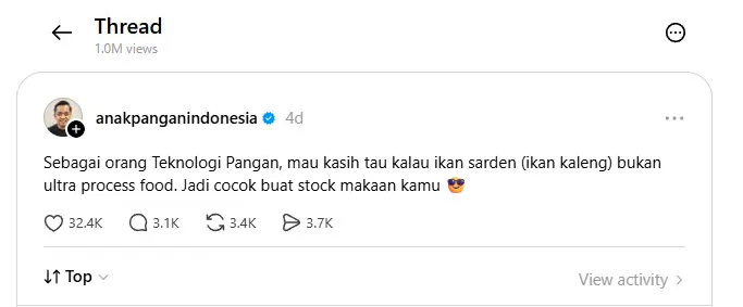 Benarkah Ikan Sarden Kaleng Bukan UPF Ini Faktanya