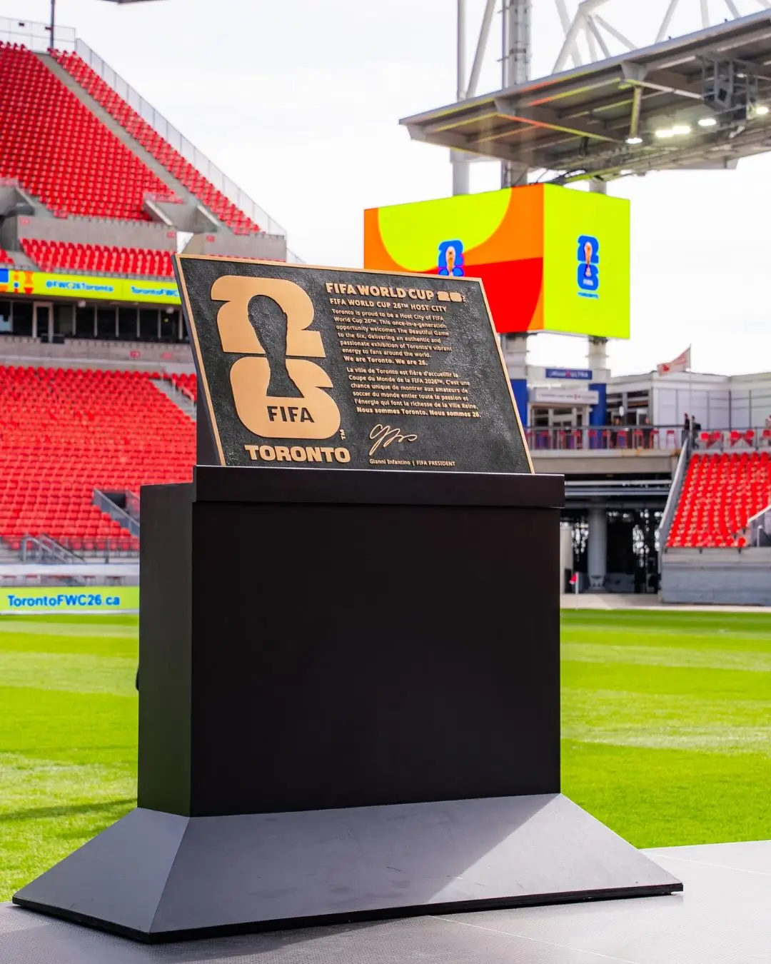 Kanada menjadi salah satu dari tiga negara tuan rumah Piala Dunia 2026. Foto Instagram Piala Dunia Toronto.