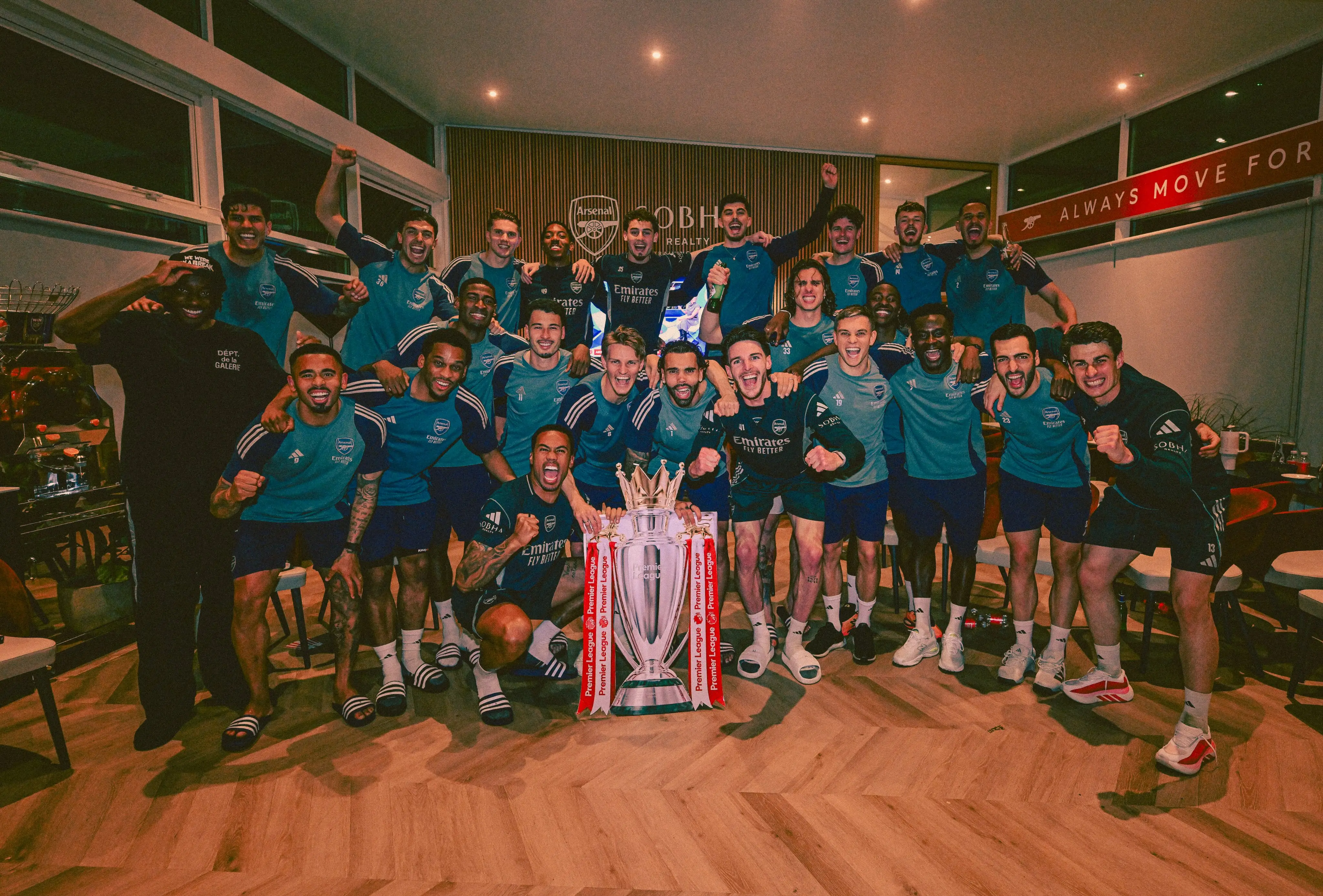 Arsenal akhirnya memastikan diri menjadi juara Premier League musim 2025-2026. Foto X Arsenal.