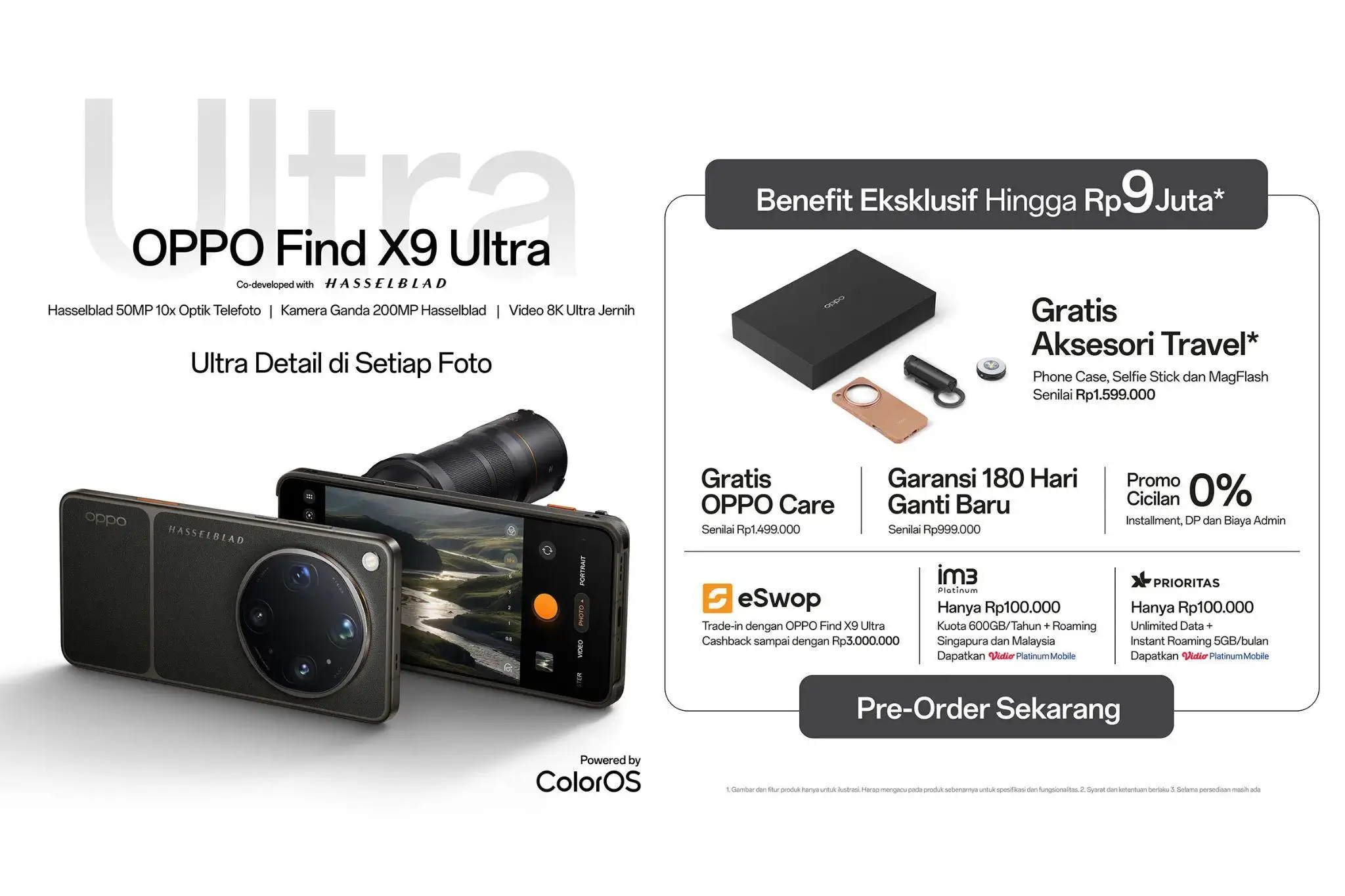 OPPO Buka Early Pre order Find X9 Ultra di Indonesia