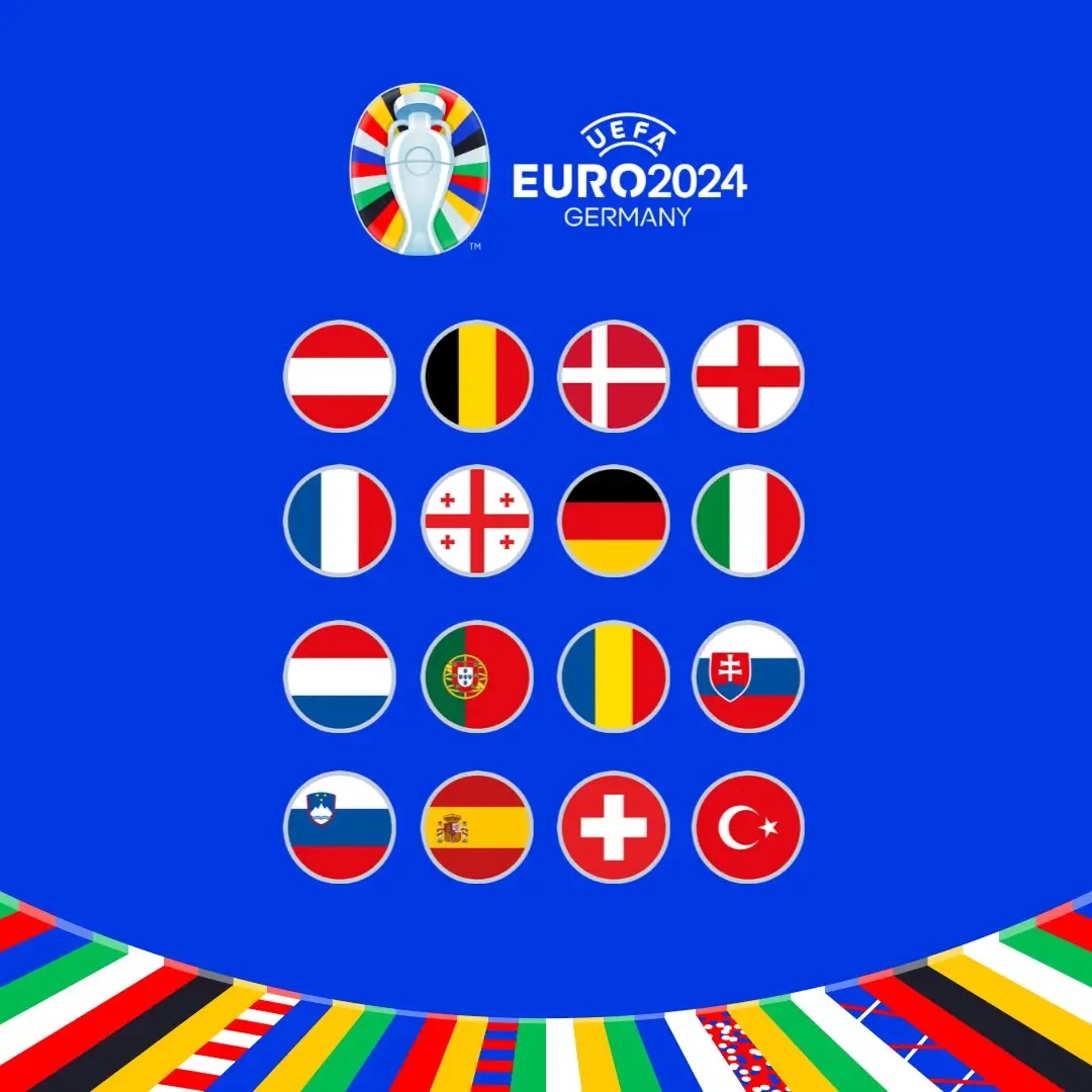 Daftar negara yang lolos ke babak 16 besar Euro 2024. Foto: X Euro 2024