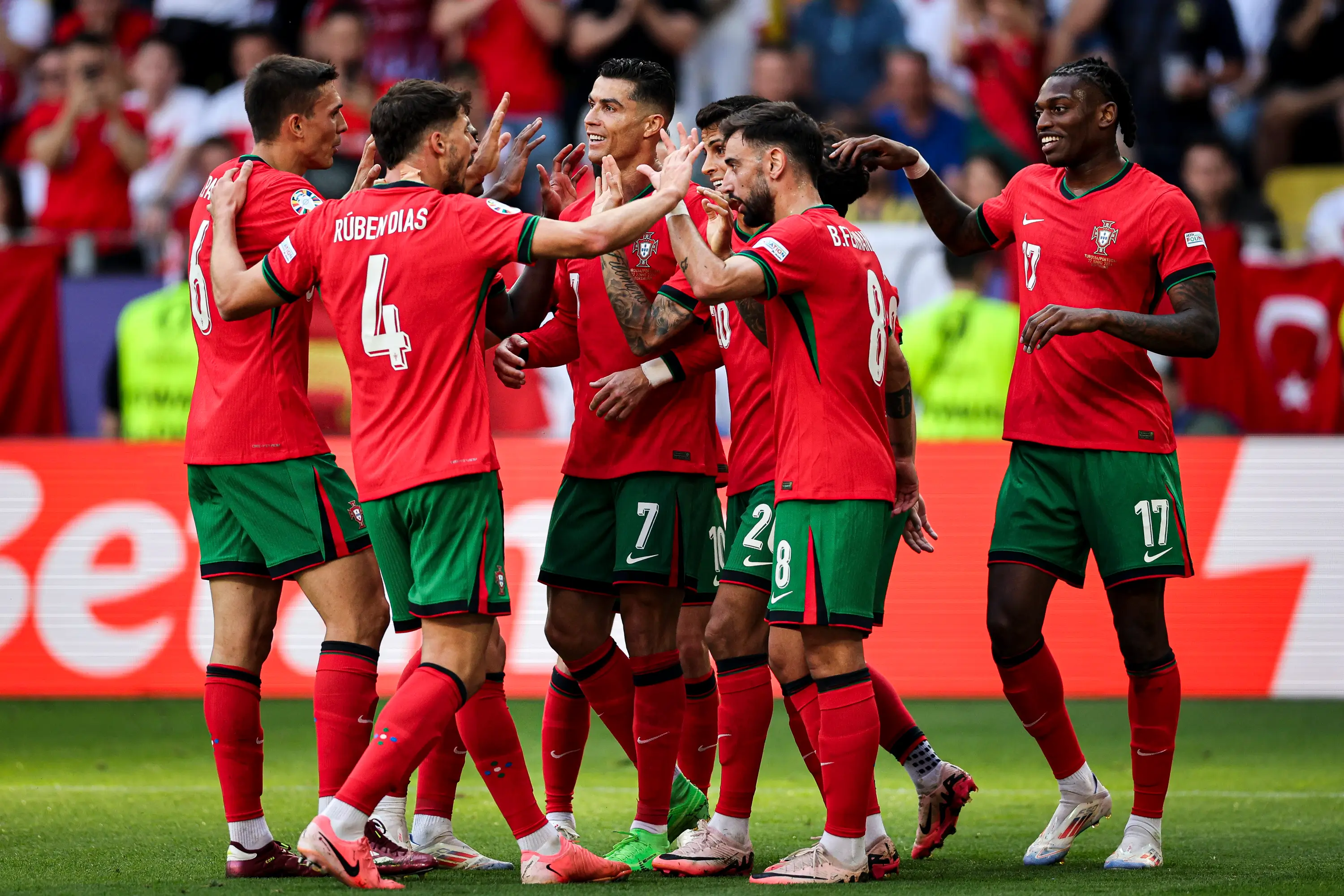 Timnas Portugal menang 3-0 atas Timnas Turki di Euro 2024. Foto: X Timnas Portugal