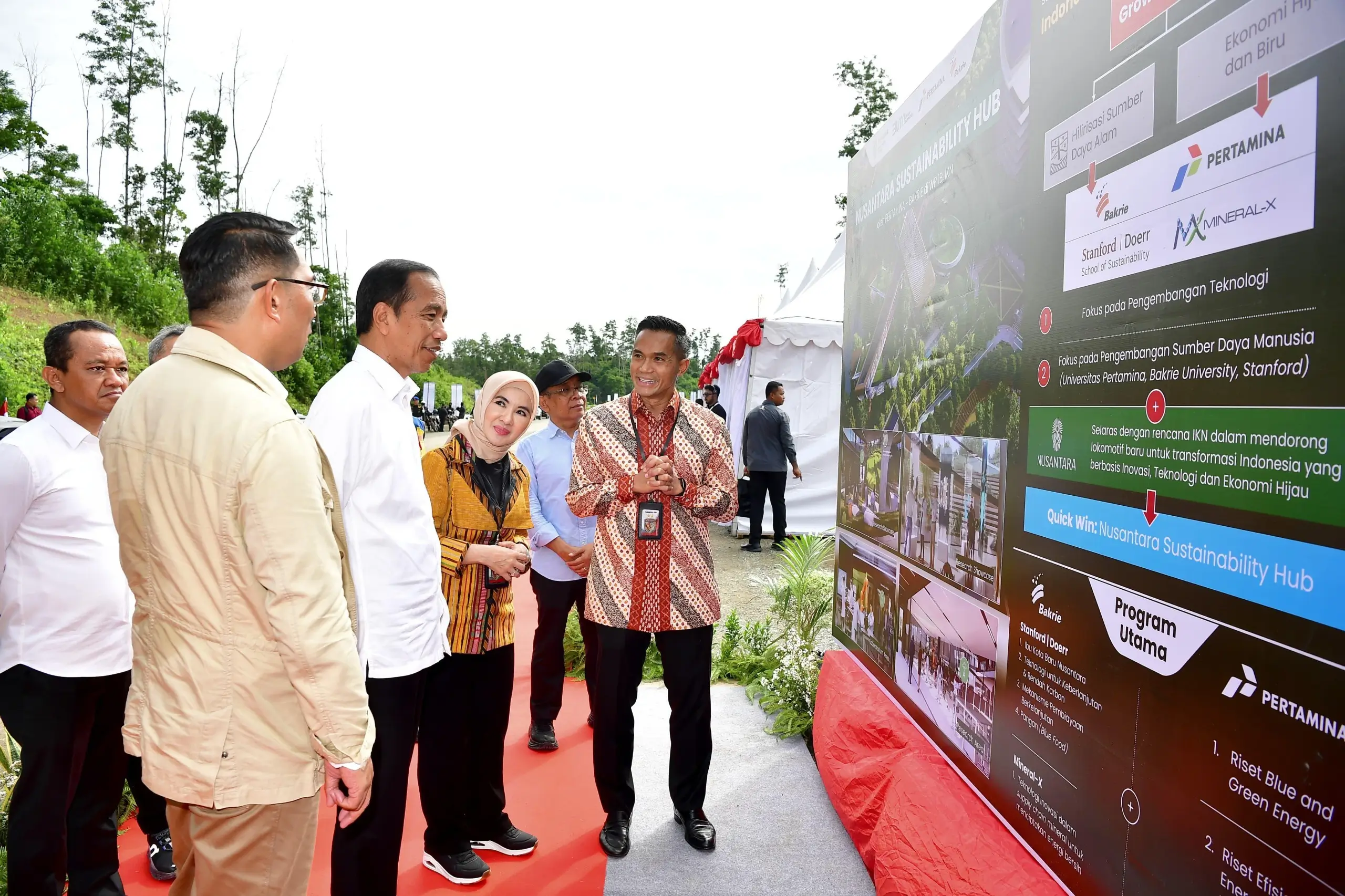 Kolaborasi Pertamina   Bakrie Group  Presiden Jokowi Lakukan Groundbreaking Nusantara Sustainability Hub
