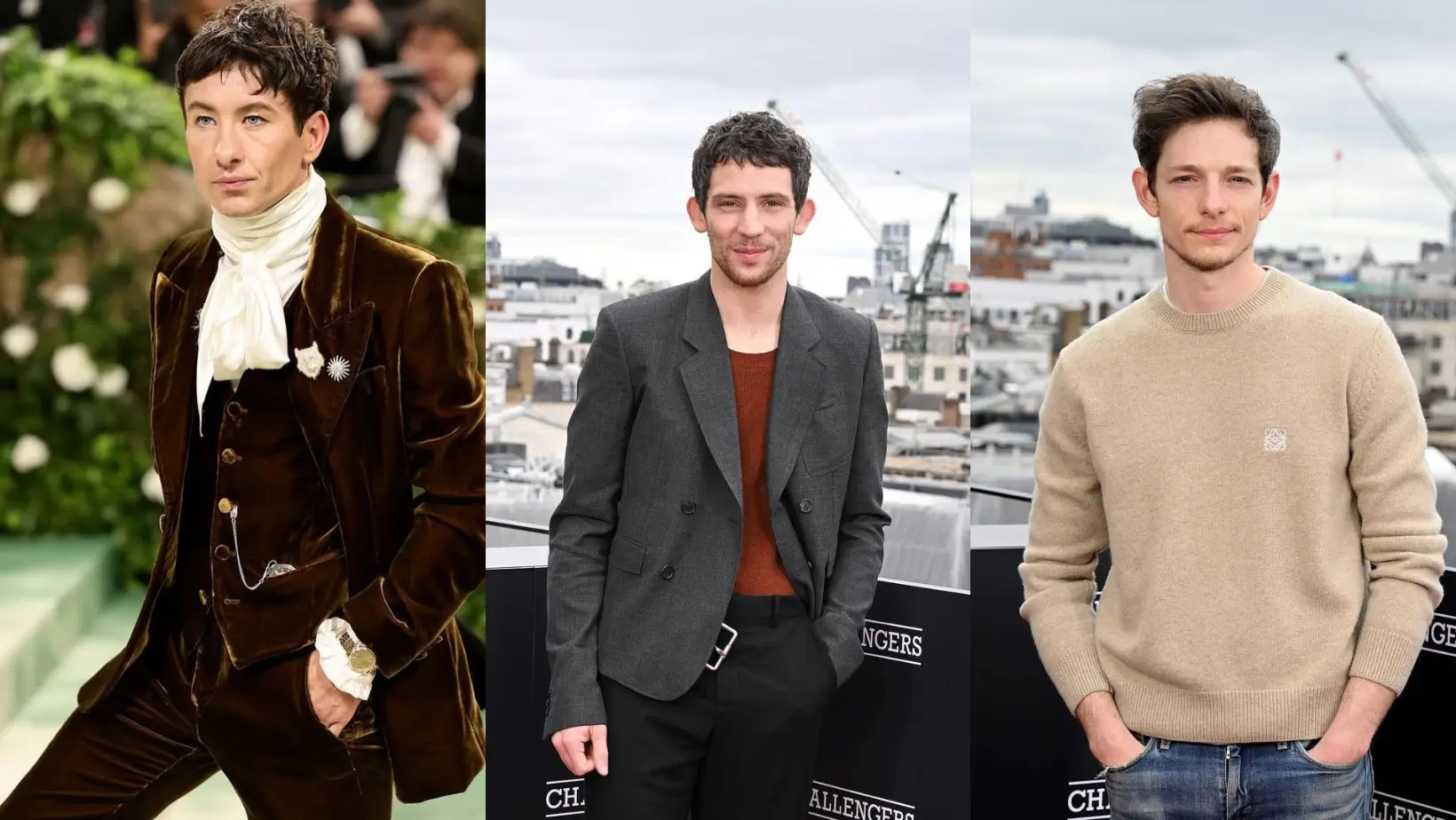 Selebrity yang dideskripsikan sebagai hot rodent boyfirend, dari kanan Barry Koeghan, Josh O'Connor, dan Mike Faist. (Foto: Instagram/keoghan92 dan warnerbrosuk)