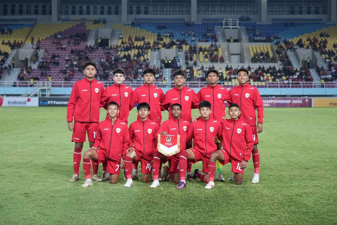 Timnas Indonesia U-16 masih perkasa di Piala AFF U-16 2024. Foto PSSI.