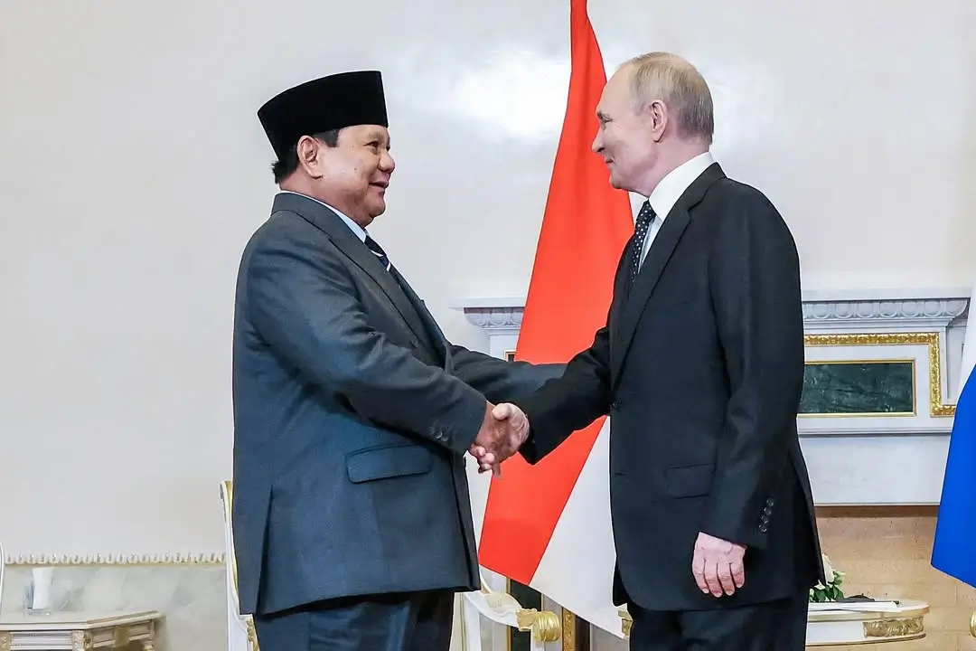 Presiden RI, Prabowo Subianto bersama Presiden Rusia, Vladimir Putin. (Foto: Instagram/presidenrepublikindonesia)
