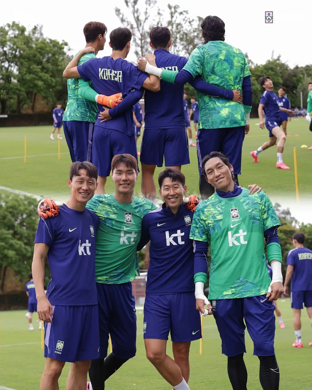 Agen federal Meksiko memakai peralatan khusus untuk mendeteksi keberadaan drone demi menjaga keamanan area latihan Timnas Korea Selatan. Foto Instagram Timnas Korea Selatan.