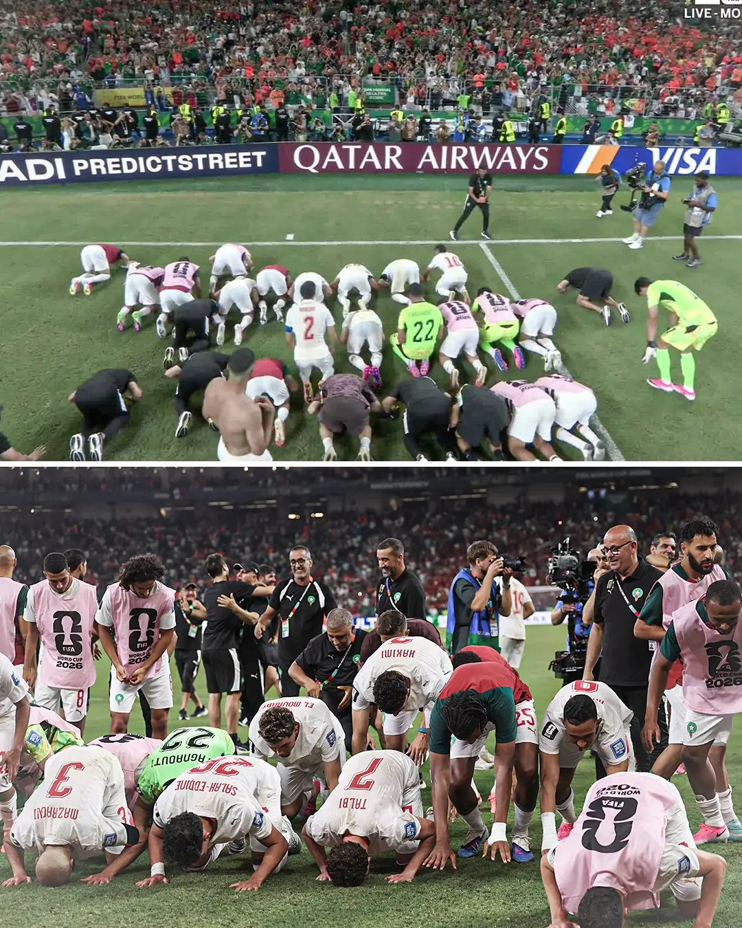 Sujud Syukur Para Pemain Maroko Setelah Singkirkan Belanda dari 32 Besar Piala Dunia 2026