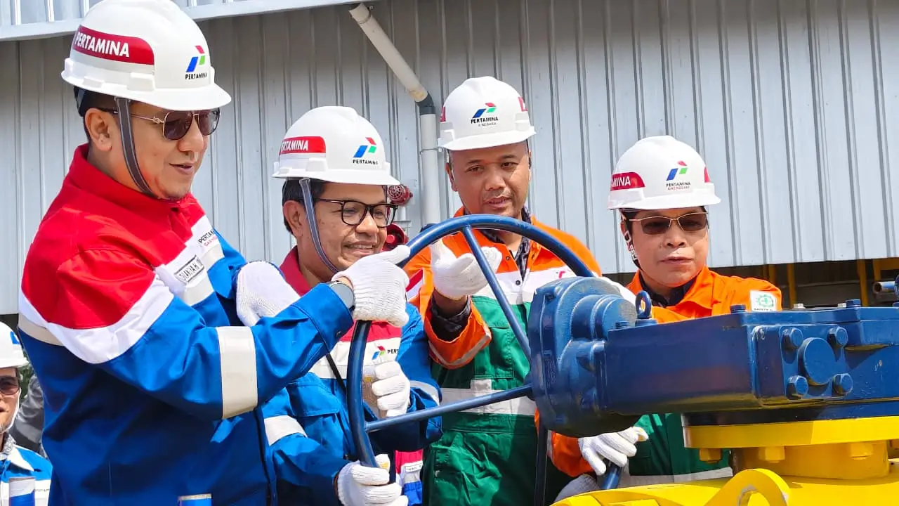 Pipa Cisem II sepanjang 242 Km resmi beroperasi. (Foto: Dok. Pertagas)