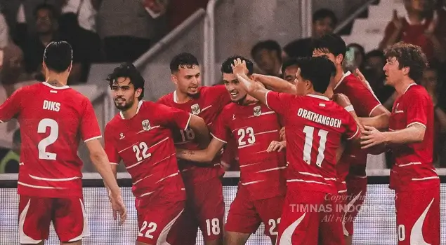 Timnas Indonesia meraih hasil meyakinkan saat melawan Timnas Oman. Foto PSSI.