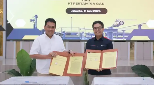 Perkuat Ketahanan Energi Nasional, LEMIGAS dan Pertagas tandatangani PKS Pemanfaatan Pipa Cisem II di Jakarta, Kamis (11/6). Dok. Pertamina