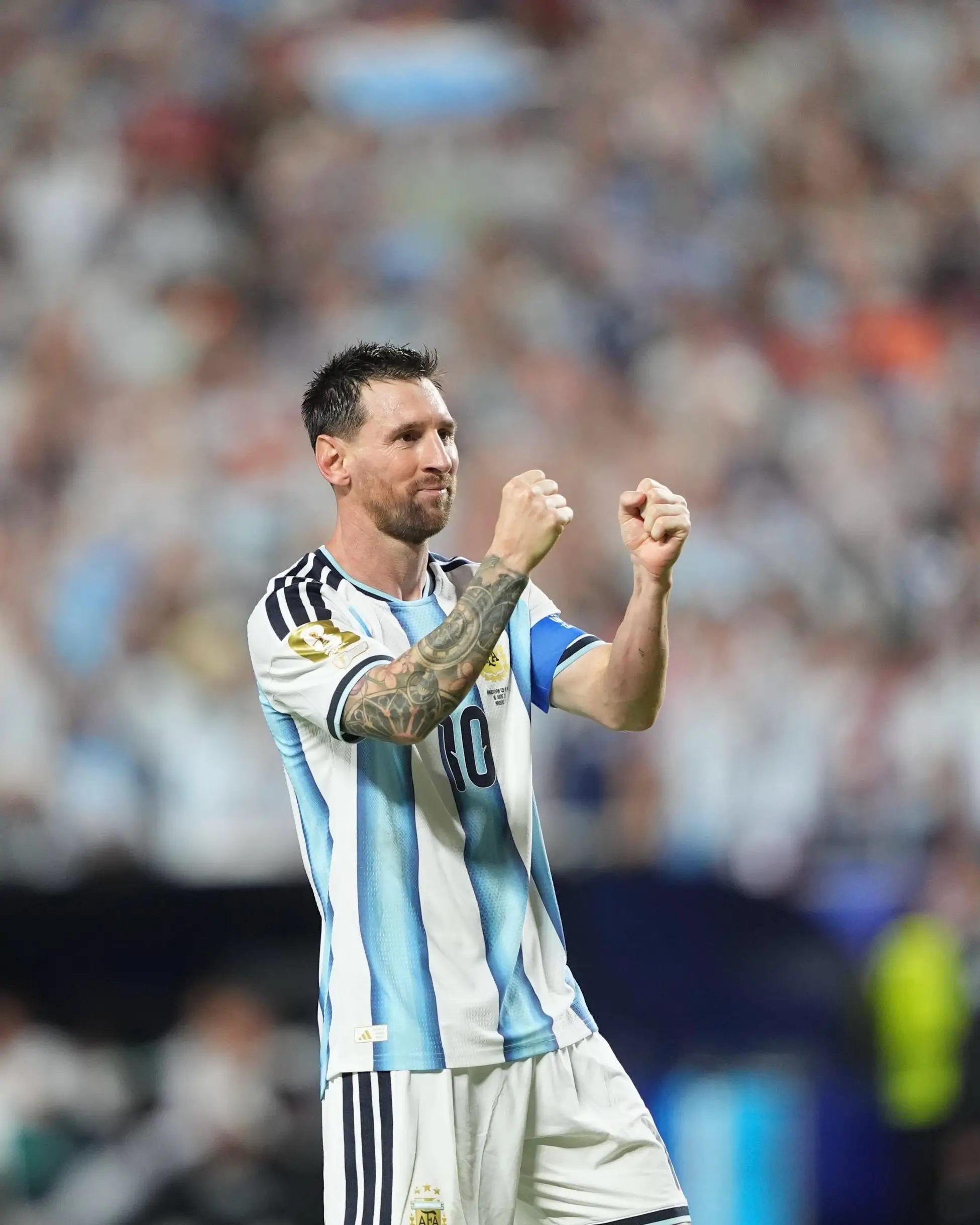 Lionel Messi mencetak hattrick untuk Timnas Argentina di Piala Dunia 2026. Foto Instagram Lionel Messi.
