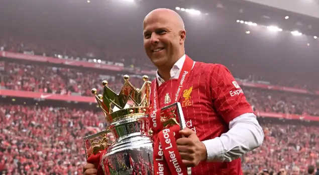 Liverpool memecat Arne Slot. Foto X Liverpool.
