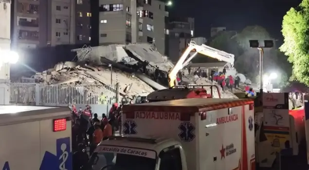 Proses evakuasi korban gempa Venezuela masih terus berlangsung. (Foto: Instagram/gobdecaracas)