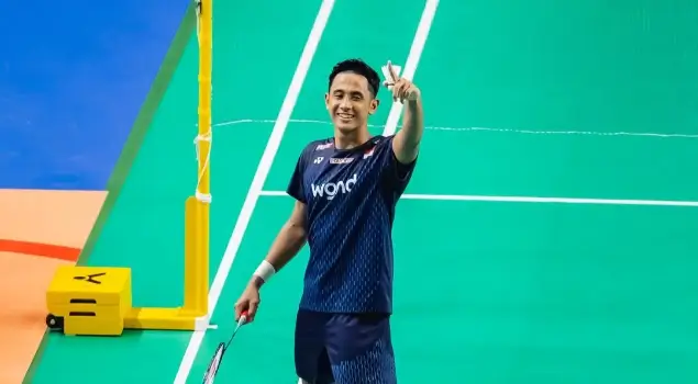 Pebulu tangkis tunggal putra Indonesia, Alwi Farhan. (Foto: Instagram/ausbadmintonopen)