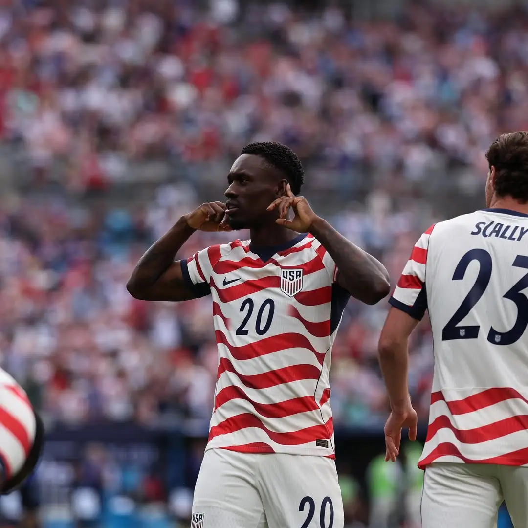 Folarin Balogun menorehkan namanya dalam sejarah sepak bola Amerika Serikat. Foto Instagram Folarin Balogun.