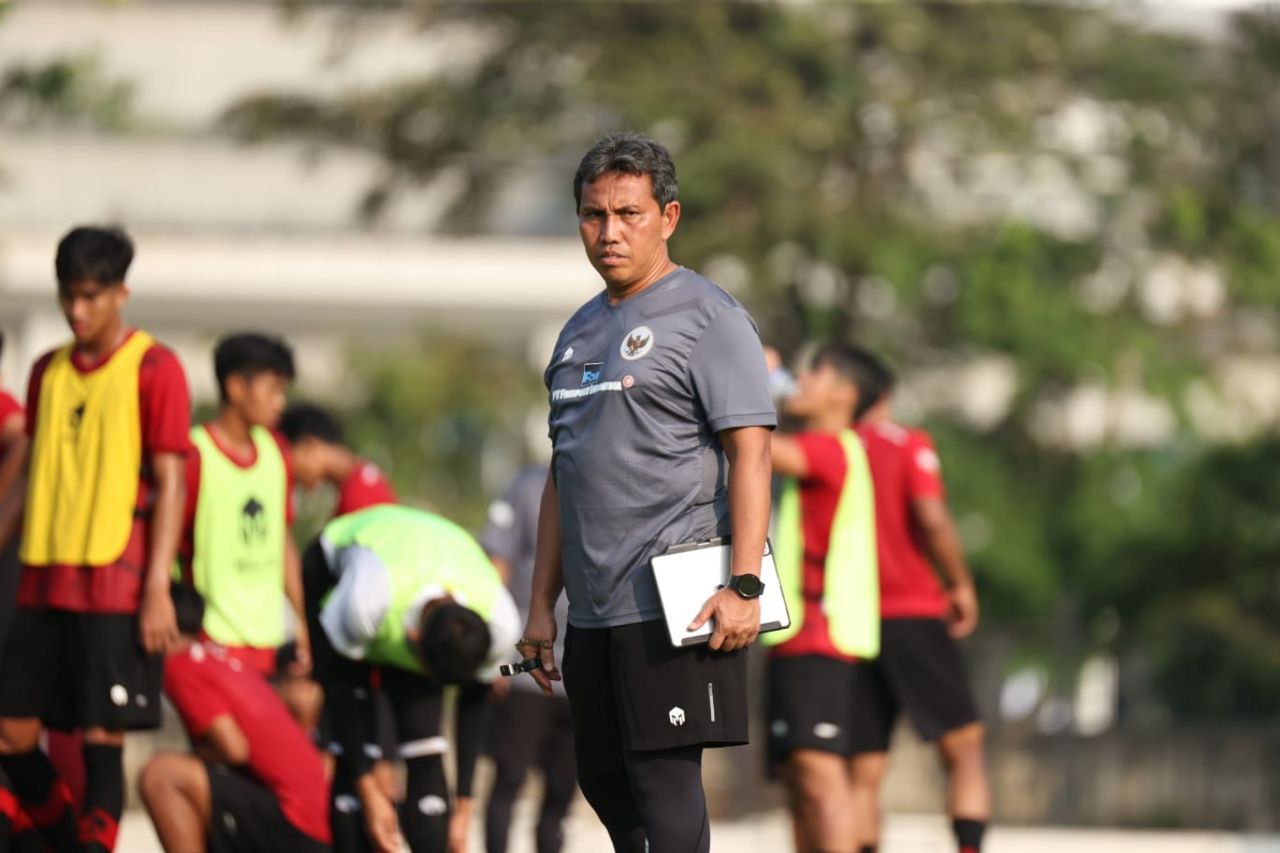Pelatih Timnas Indonesia, Bima Sakti. Foto: PSSI
