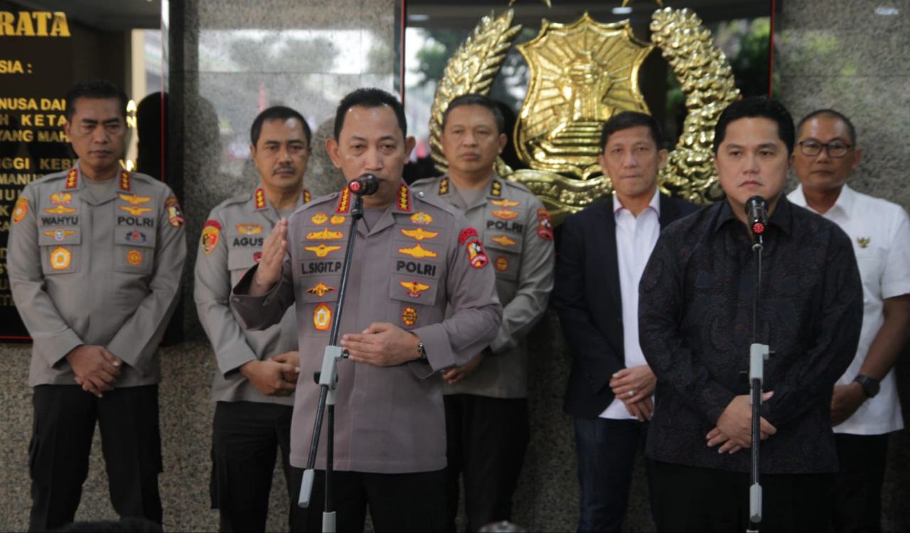 Kapolri dan Erick Thohir Temukan Dugaan Match Fixing oleh Perangkat Pertandingan di Sepak Bola Indonesia