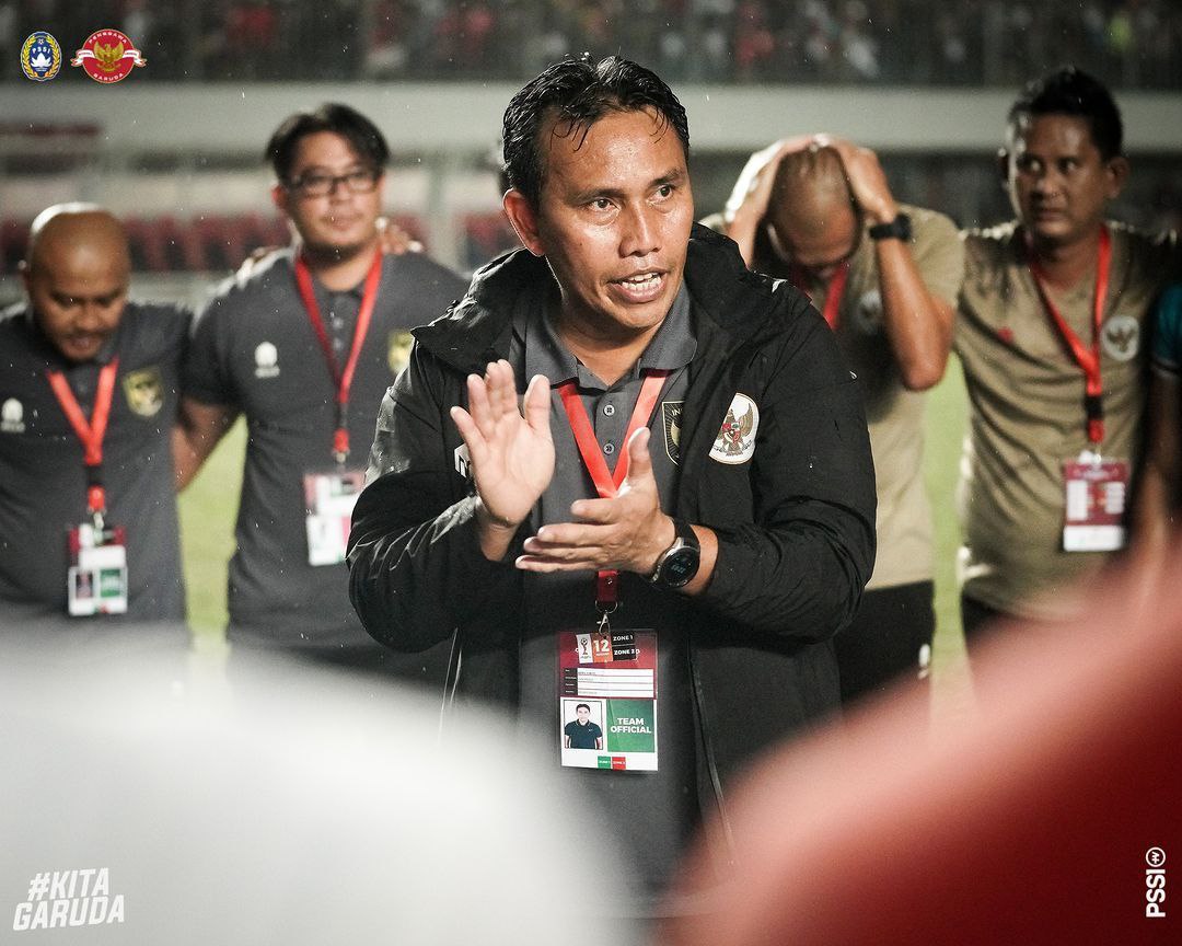 Pelatih Timnas Indoensia, Bima Sakti. Foto: PSSI