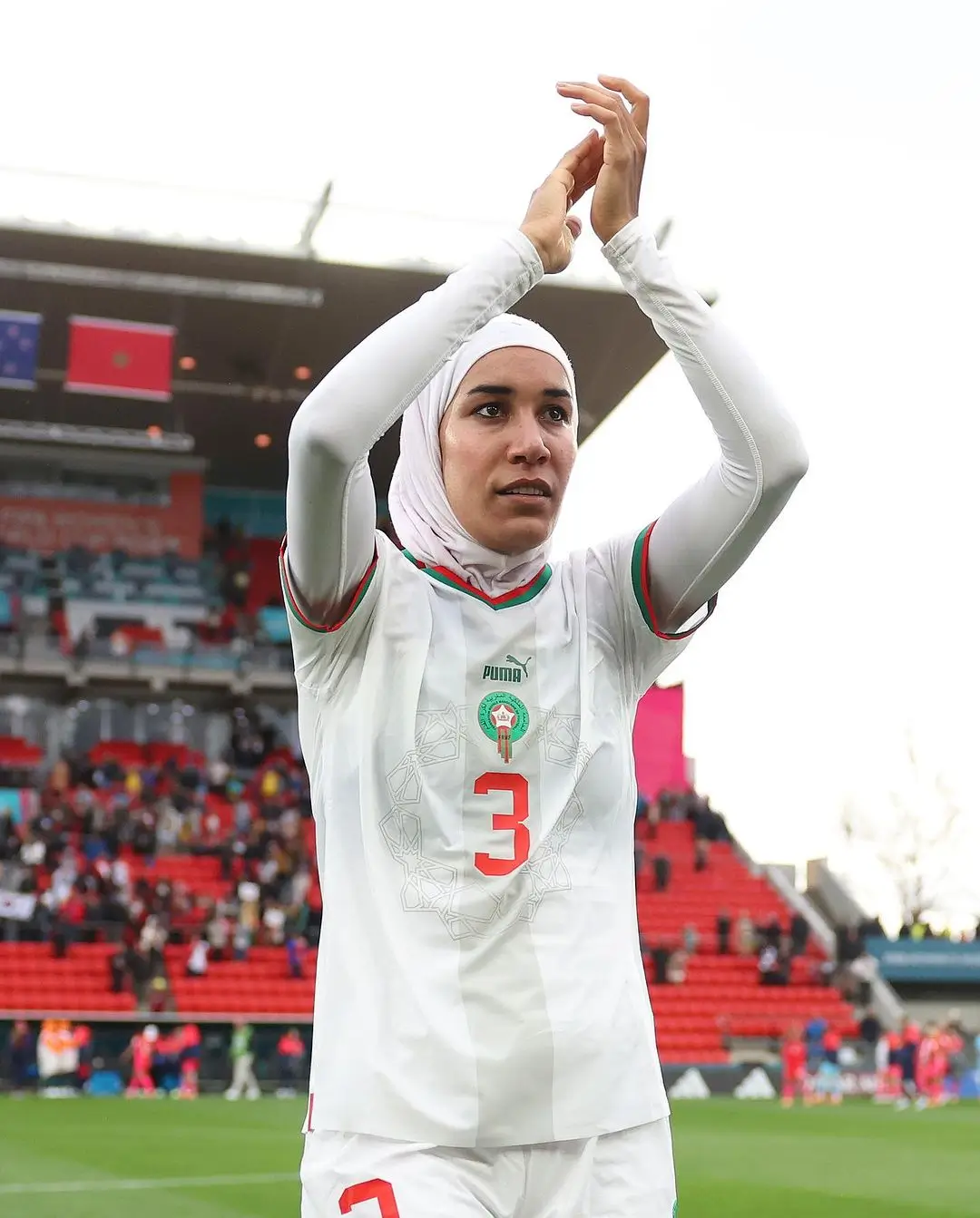 Cetak Sejarah  Nouhaila Benzina Jadi Pesepak Bola Wanita Pertama yang Kenakan Hijab di Piala Dunia