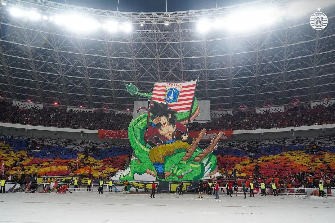 Koreografi Dragon Ball Mengiringi Kemenangan Persija atas Persebaya