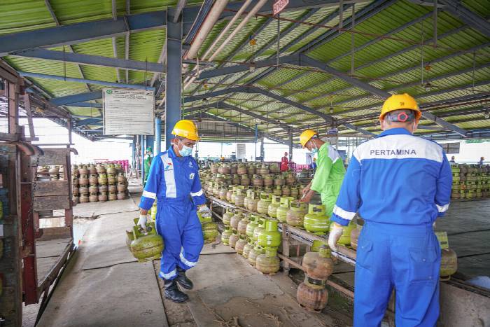 Pertamina Sumbagsel tambah pasokan LPG 3 Kg sebanyak 30 ribu tabung. (Foto: Istimewa)