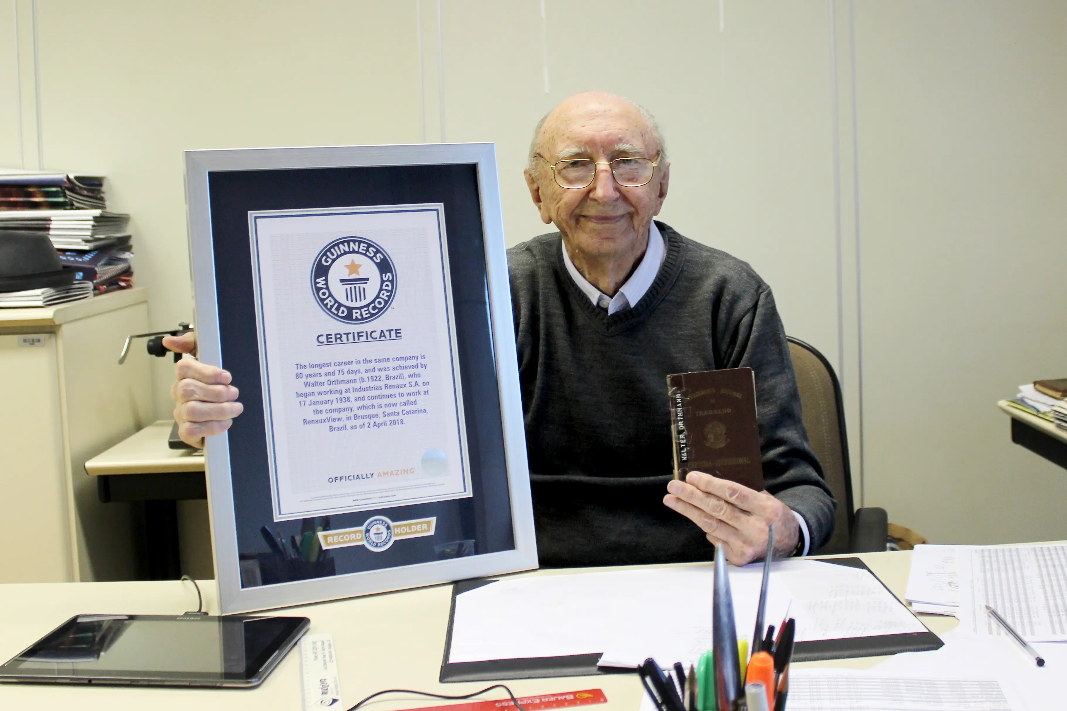 Walter Orthmann. (Foto: guinnessworldrecords.com)