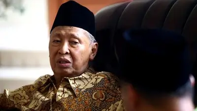 Wakil Presiden Ke-9 RI, Hamzah Haz. (Foto: Grandyos Zafna Manase/detik.com)