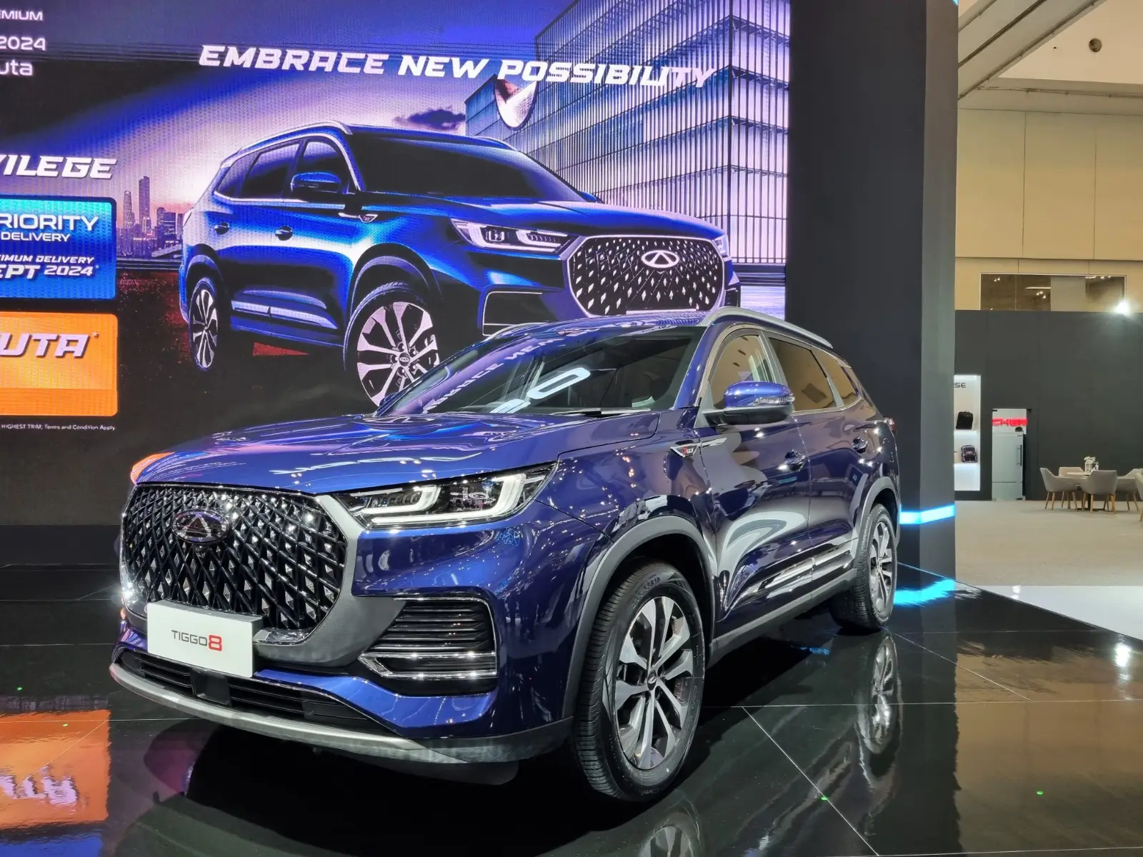 Chery Tiggo 8 di GIIAS 2024. (Foto: ThePhrase.id/Rahma K)