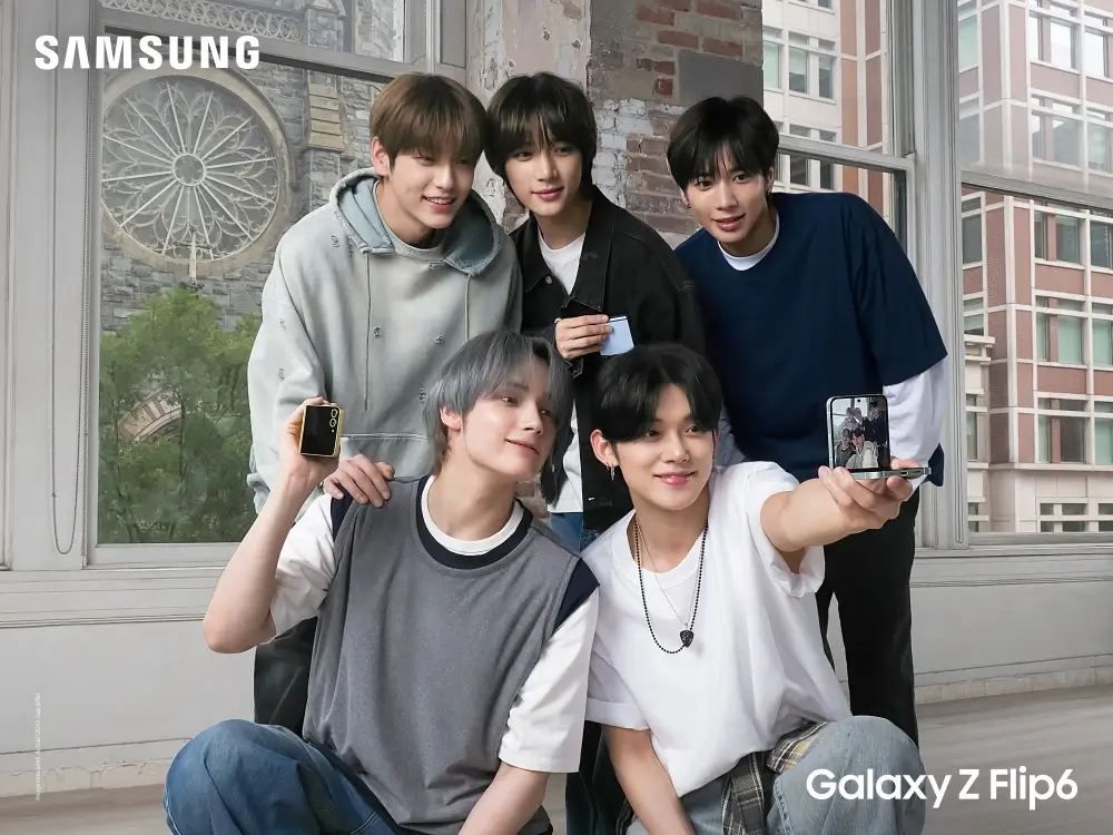 Foto: Samsung berkolaborasi dengan grup K-Pop TOMORROW X TOGETHER (dok. Samsung)