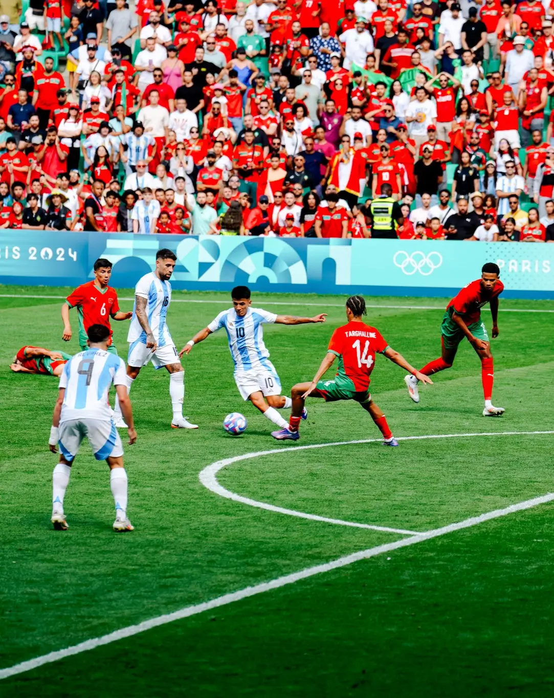 Timnas Maroko U-23 menang 2-1 atas Timnas Argentina U-23 di Olimpiade Paris 2024. Foto: Istimewa
