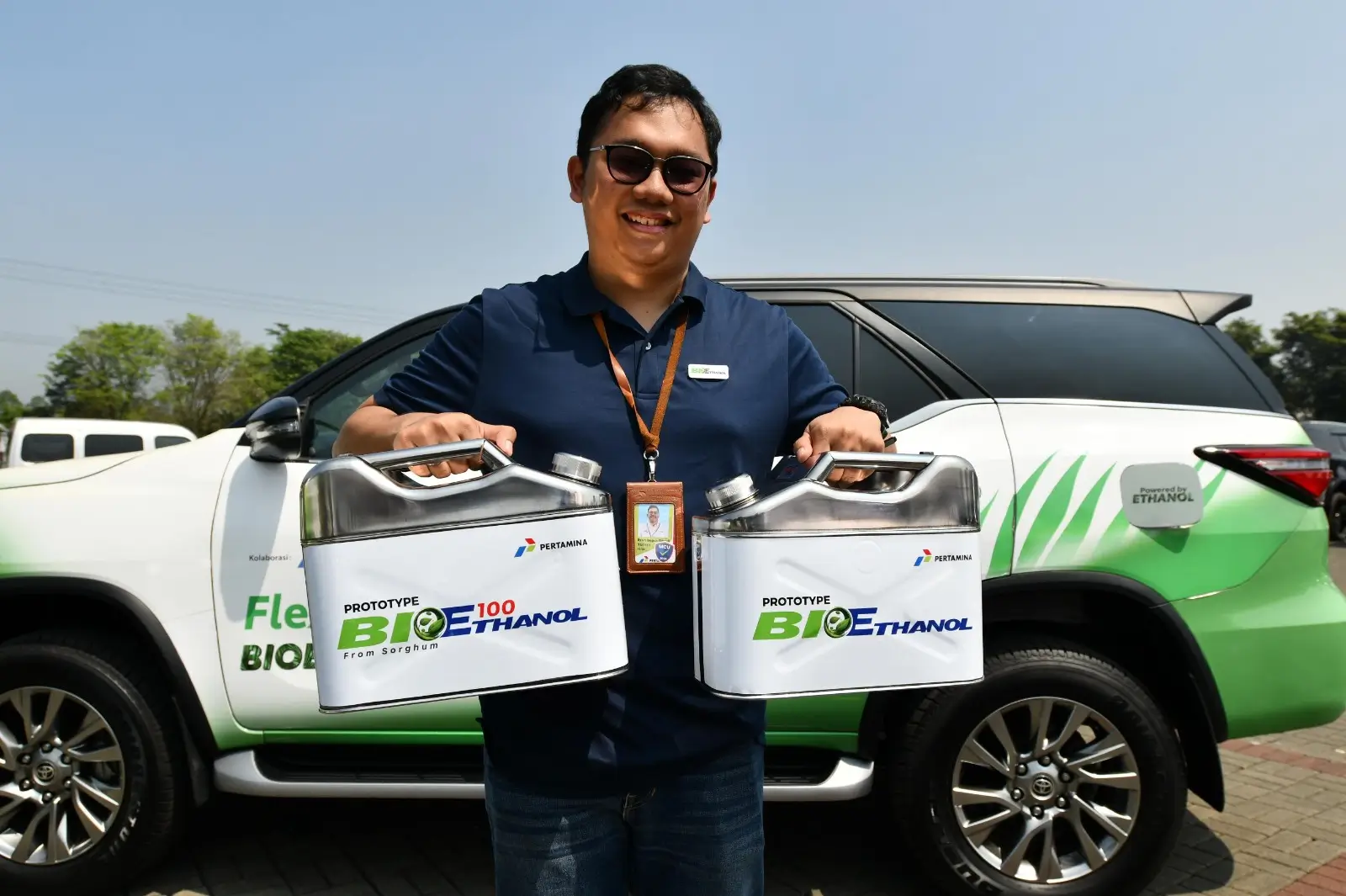 Kolaborasi Pertamina Toyota  Uji Coba Bioethanol 100  di GIIAS 2024