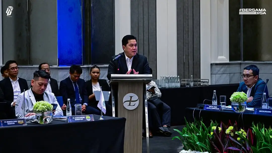 Ketua Umum PSSI, Erick Thohir. Credit Foto: LIB