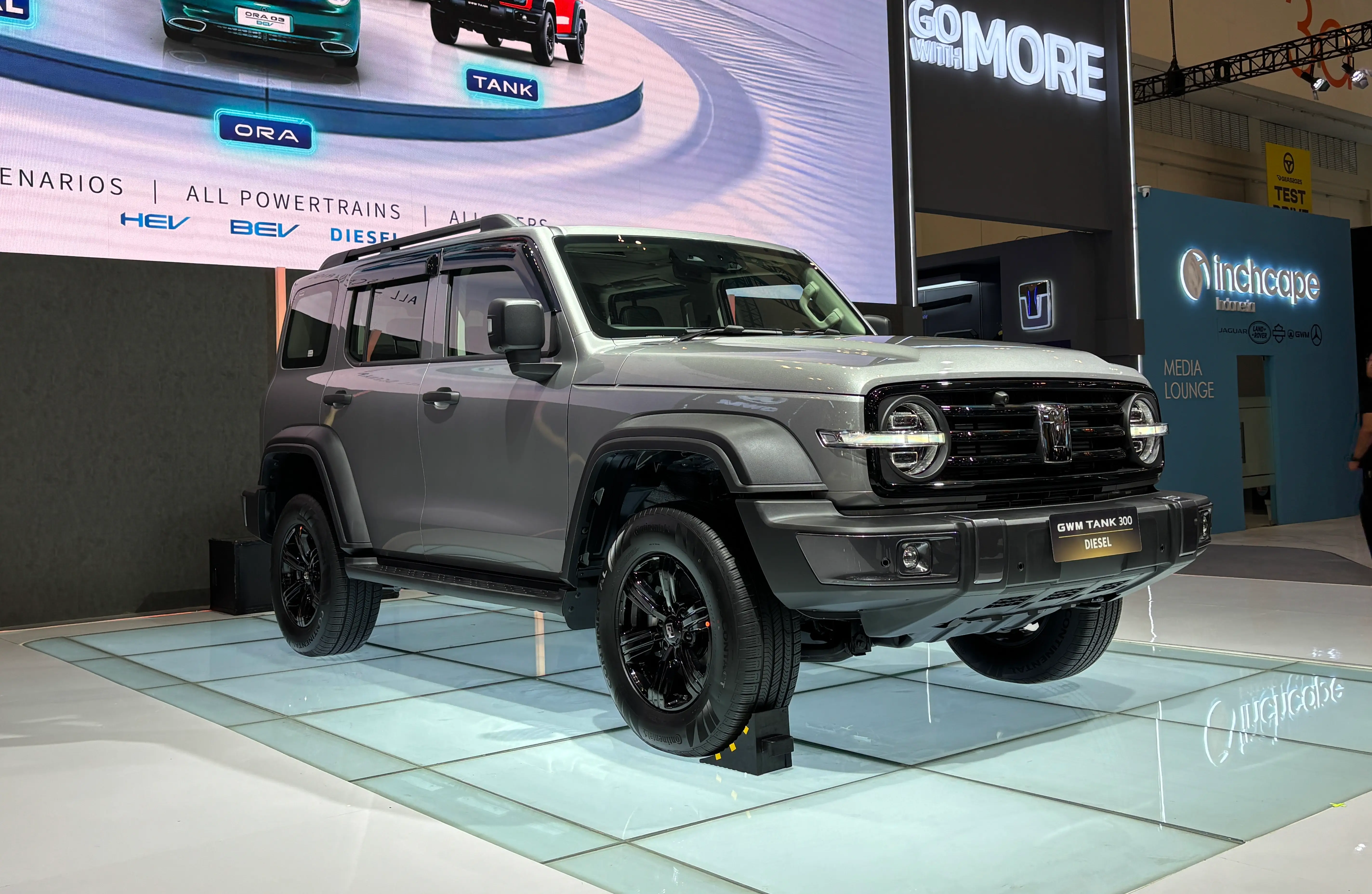 GWM Tank 300 Diesel di GIIAS 2025. (Foto: ThePhrase.id/Rahma K)