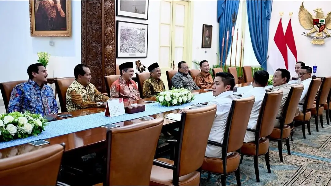 Pertemuan pimpinan PKS dengan Presiden RI Prabowo Subianto di Istana Merdeka, Jakarta, Selasa (29/07/25). (Foto: Instagram/pk_sejahtera)